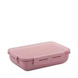 Marmita Hermética Retangular OU Marmitou Rosa 20,5X14,5cm - 28968