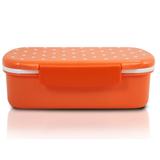 Marmita lancheira 450 ml com divisória laranja Jacki Design