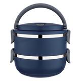 Marmita Lunch Box Azul 1.4 Litros Euro Home