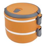Marmita Lunch Box Laranja 1.4 Litros Euro Home