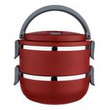 Marmita Lunch Box Vermelho 1.4 Litros Euro Home