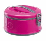 Marmita térmica 1,5 litros com 3 divisórias rosa (7.1.311) - unitermi
