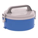 Marmita Termoprato Divisória Tripla Tekcor 1.5 Litros Azul Soprano