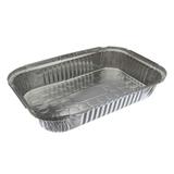 Marmitex de Alumínio com Capacidade de 1500ml com Tampa de Cartão Aluminizado com 10 Unidades Thermoprat