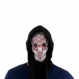 Máscara Caveira Mexicana Com Capuz Adulto Halloween - Sulamericana