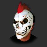 Máscara Caveira Punk Terror Fantasia Carnaval Cosplay Látex - Spook