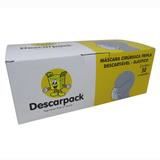 Máscara Cirúrgica Tripla com Elástico 50un Descarpack