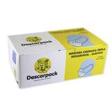 Mascara descartável tripla com elástico -pct com 50 - Descarpack