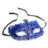 Máscara Elegância Arabesco Acessório Carnaval Azul - Cromus