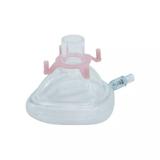 Máscara Facial Coxim Inflável Nº 0 com Válvula e Gancho Rosa para Ambú Reanimador MD