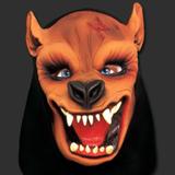 Máscara Terror Spook Látex Capuz - Cachorro Lobo
