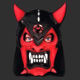 Máscara Terror Spook Látex Capuz - Diabo Capeta c/ Elmo