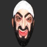 Máscara Terrorista BinLaden Terror Carnaval Halloween - Spook Elástico