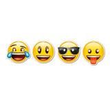Máscaras Emoji 08 unidades Festcolor - Festabox