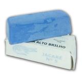 Massa Barra Azul para Polimento e Acabamento em Aluminio Estanho Cromado Aço Inox - Jacare