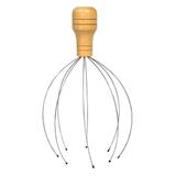 Massageador de Cabeça Manual Sol Newart com Cabo em Madeira