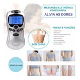 Massageador Eletrico Digital Para Dores E Tensao Muscular Acupuntura Fisioterapia LCD Com 4 Eletrod - Shiatsu