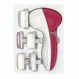 Massageador Facial E Corporal Limpeza De Pele 5 Em 1 Rosa - Outras marcas
