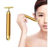 Massageador Facial Terapêutico Anti-rugas Ouro 24k Alta Vibração - Fly ace