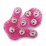 Massageador Luva Corporal Massagem Estética Manual 9 Esferas Rosa - Odc
