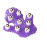 Massageador Luva Corporal Massagem Estetica Manual 9 Esferas Roxo - Hypem