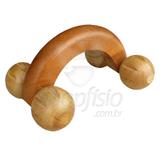 Massageador Manual De Madeira - Carro Pequeno Raiado - Massageia Todo O Corpo E Ativa A Circulação S - Amor perfeito