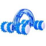 Massageador Manual Roller Acte T151 Formato Anatômico Azul