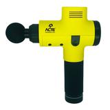 Massageador Massage Gun Profissional Acte R16-A S/ Fio Amarelo/Preto