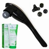 Massageador Redutor de Medidas Sem Fio Bivolt + FisioFort Slim 200g - Speed