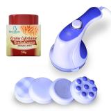 Massageador Spin Relax Tone Orbital Modelador 110v + Creme Esfoliante Revitalizante - Relaxtone