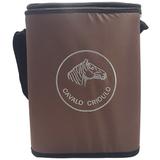 Mateira Bolsa Chimarrão 2L De Nylon Cuia Erva Cavalo Crioulo Marrom - Zanline