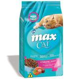 Max Cat Sabores Frango, Salmão, Espinafre e Cenoura para Gatos Adultos-20 Kg - Total