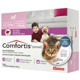 Medicamento para cachorros e gatos antipulgas confortis de 2,3 a 4,5 p/ cachorro e 1,4 a 2,8 kg p/ gatos - Elanco