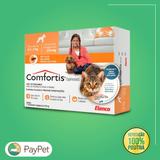 Medicamento para cachorros e gatos antipulgas confortis de 4,5 a 9kg p/ cachorro e 2,8 a 5,4 kg p/ gatos - Elanco