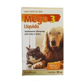 Mega 3 Liquido 30ml Duprat Suplemento Cães e Gatos