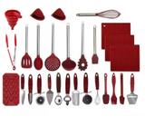 Mega Kit 28 Peças Utensílios Silicone E Inox Elite Yangzi
