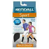 Meia ¾ Kendall Sport 20 30mmHg Preto - P
