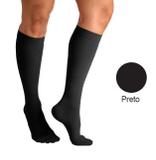 Meia 3/4 Média Compressão Fechada Preta (20-30 mmHg) AD 6000 Unissex - Venosan