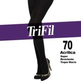Meia calça super resistente fio 70 w06194 - trifil - preto
