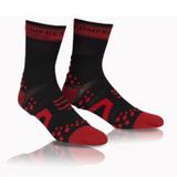 Meia de Compressão para Bike V2.1 Preta/Vermelha T4 - Compressport