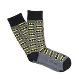Meia Lupo Urban Cano Alto Canela Estampado Batman -