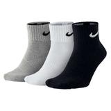 Meia Nike SX4703 Cano Médio Kit com 3 unidades