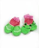 Meia Sapato Para Gato ou Cachorro Verde com Rosa - Elo imports