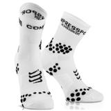 Meia Soquete de Compressão Longa - Run Hi V2.1 Branca/Preta T4 - Compressport