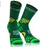 Meia Soquete de Compressão para trilha - Trail V2.1 Verde T4 - Compressport