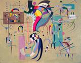 Meio Acompanhado - Wassily Kandinsky - Tela 30x38 Para Quadro - Santhatela