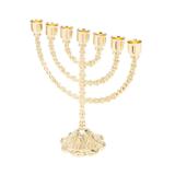 Menorah 7 Velas Dourado 16,7cm Rojemac Dourado