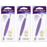 Merheje Lilás Espátula Manicure (Kit C/03)