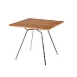 Mesa 4 Lugares Carraro 1557 Pés em Aço Cromado