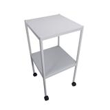 Mesa Auxiliar Hospitalar 40x40 com Rodízio - Metalic